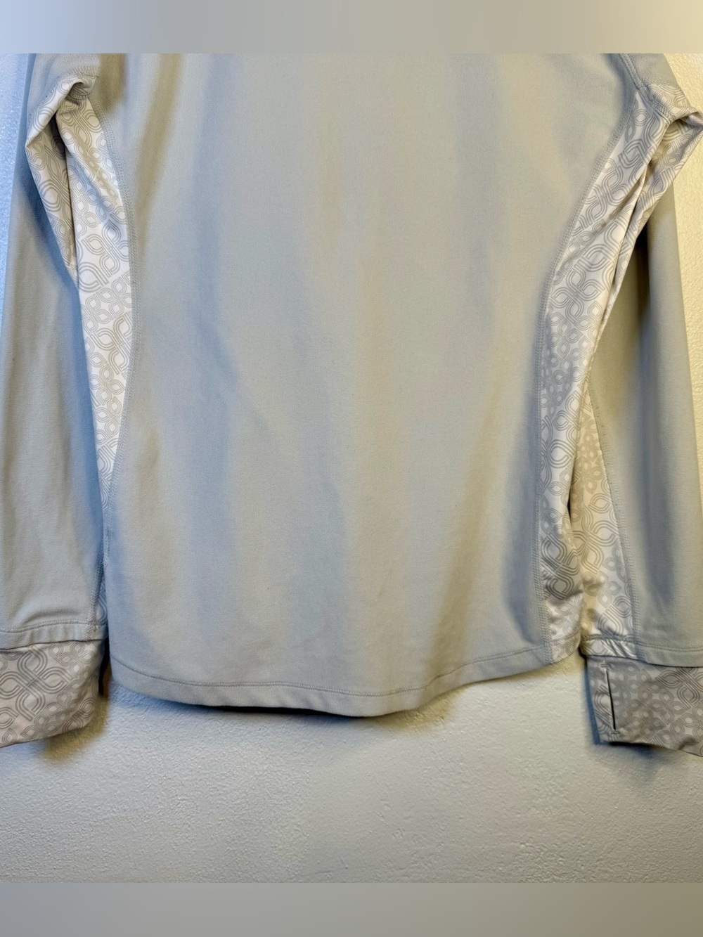 Lole Women’s Light Gray Quarter-Zip Pullover Top Size XL - Picture 13 of 16